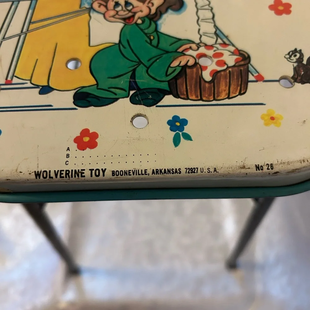 Vintage Disney Sleeping Beauty Folding Ironing Board, Wolverine Toy, #26